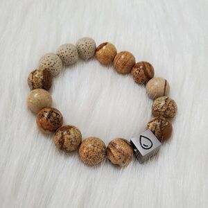 ESSENTIAL CHARMS Aromatherapy Jasper bracelet.